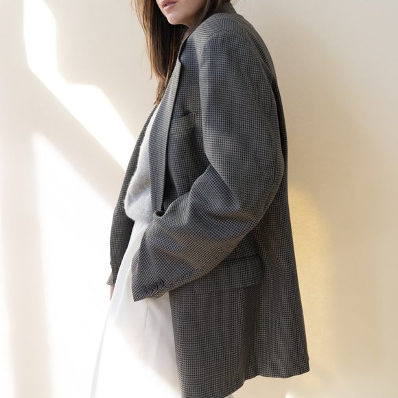 Vintage Jackets & Blazers - VINTAGE Houndstooth Blazer